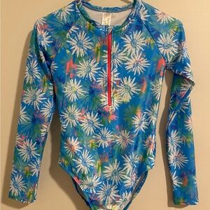 NWT Cat and Jack girls swimsuit Size XL 14/16 floral print